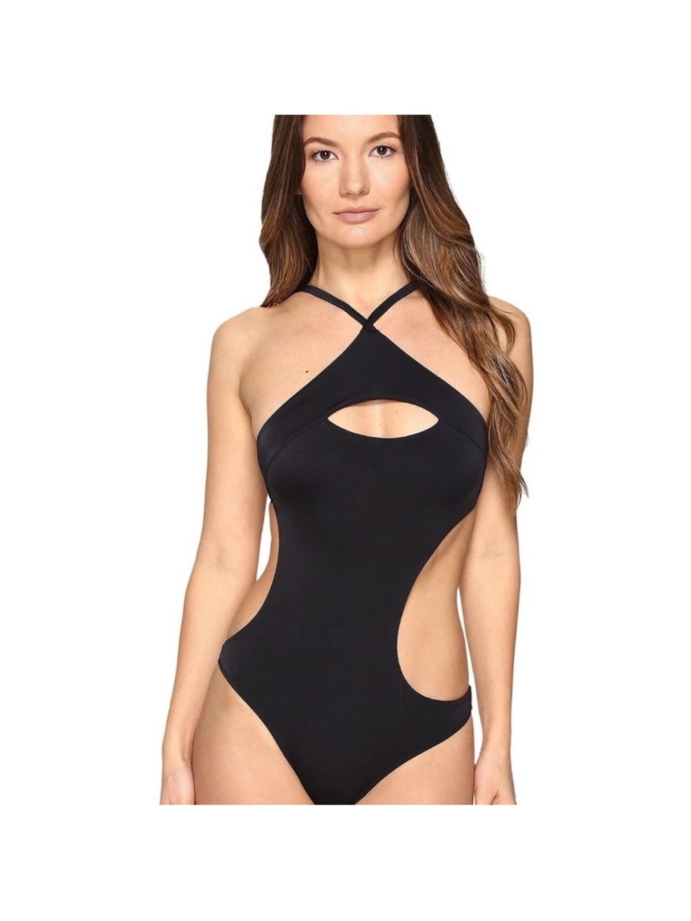 Agent provocateur Asymmetric Cutout One-Piece Swimsuit
